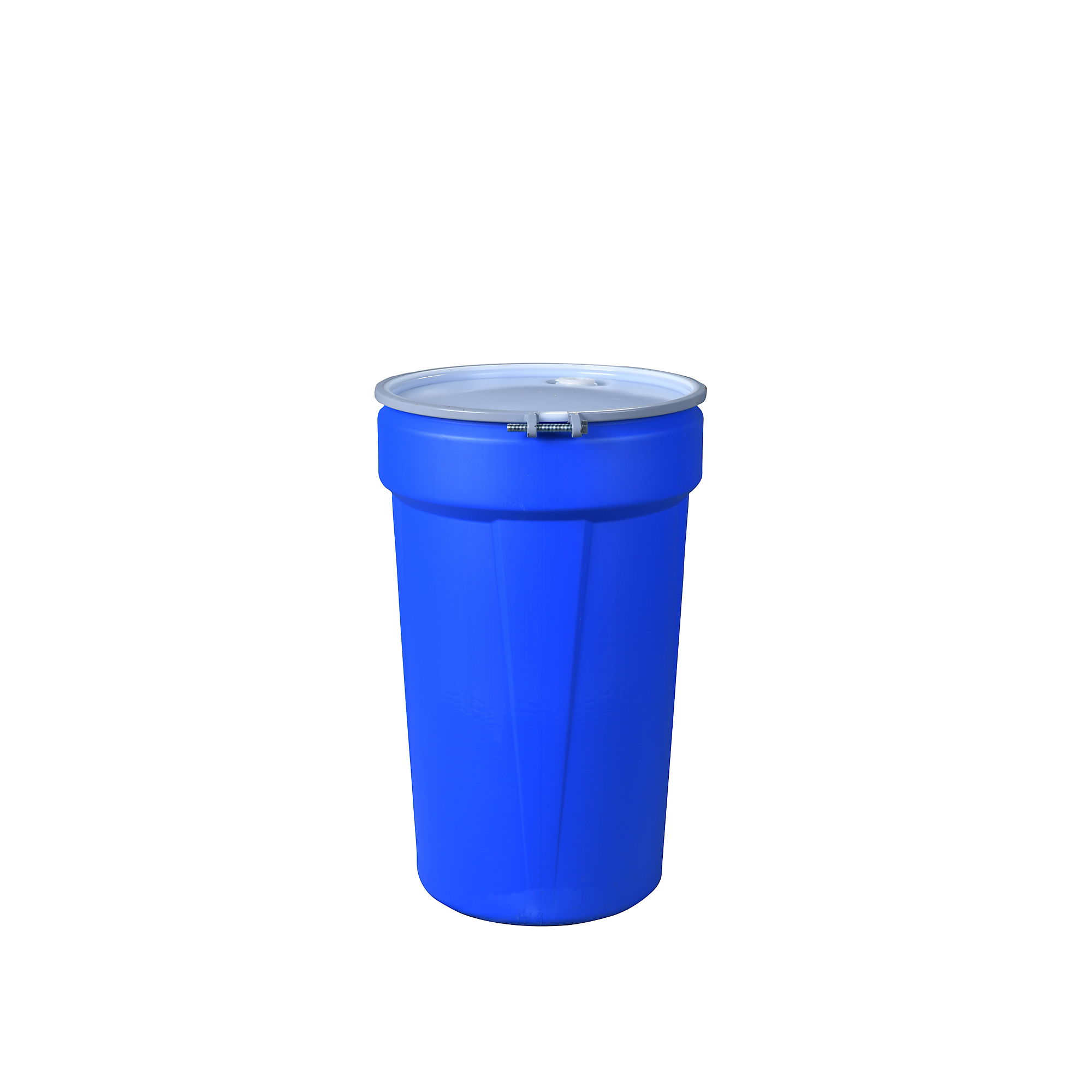 Eagle Lab Pack Open Head Plastic Barrel Drum — 55 Gallon, High-Density Polyethylene, Weather-Resistant, Blue, Model# 1655MBBR